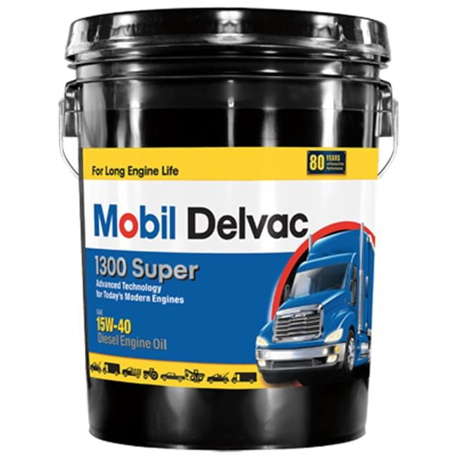 Mobil MO01305P 5 Gallon 15W40 Super Diesel Engine Oil