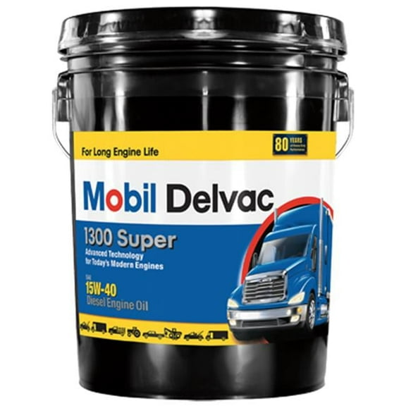 Mobil MO01305P 5 Gallon 15W40 Super Diesel Engine Oil