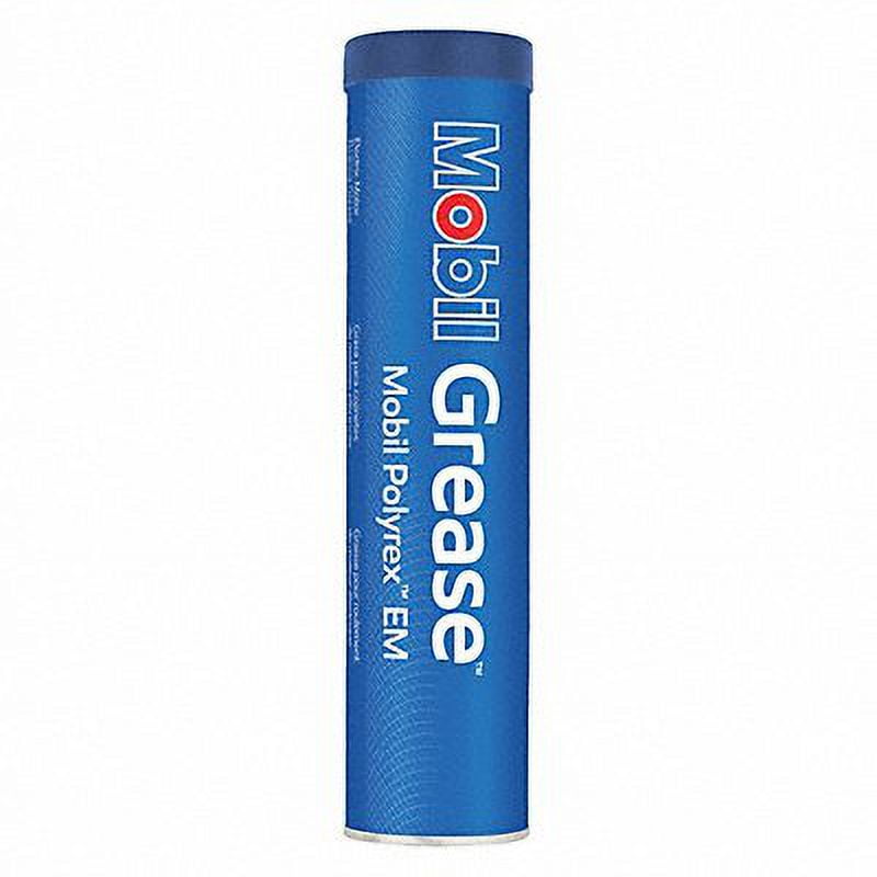 Mobil Polyrex EM,Motor Grease,Cartridge,14 oz 124050