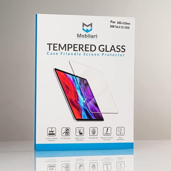 Mobilari Samsung Galaxy Tab A 10.1-inch Screen Protector Unmatched Clarity & 9H Tempered Glass Protection | US Brand