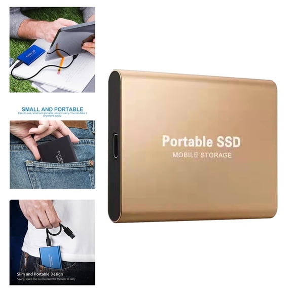 Mobile 16TB External USB Hard Drive, Slim Hard Disk, USB 3.1 Practical for Home and Office Storage and Backup Work PC, Laptop Computers & Type-C Phones
