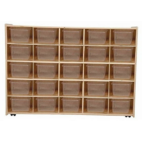 Mobile 25-Tray Storage with Translucent Trays