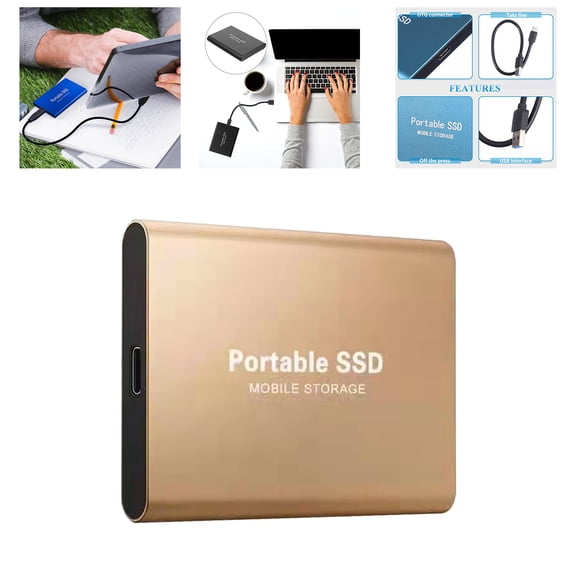 Mobile 64GB External USB Hard Drive, Slim Hard Disk, USB 3.1 Streamlined for PC, Laptop and Phones Data Backup