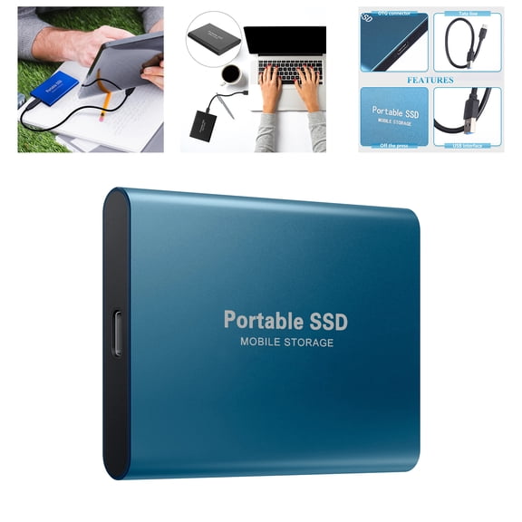 Mobile 64GB External USB Hard Drive, Slim Hard Disk, USB 3.1 Streamlined for PC, Laptop and Phones Data Backup