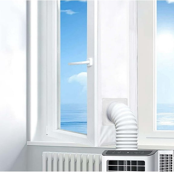 Mobile Air Conditioner Window Seal Kit, 400cm Universal Insulation Panel with Adhesive Tape, Prevents Hot Air & Rain Leaks for Energy Savings, for Portable Ac Units & Dryer Vents in Sliding