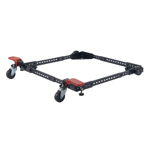 500 lb Adjustable Mobile Base Stand, Heavy Duty Q235 Carbon Steel Universal Rolling Machine Base with Locking Swivel Wheels, 12" x 12" to 36" x 36" Fit for Woodworking Tools, Bandsaws and Appliances
