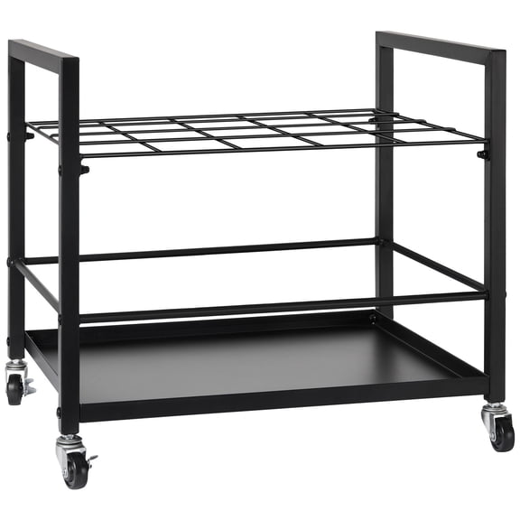 Blueprint Storage Rack 20 Slot Mobile Metal Cart with Wheels for Architectural Plans Maps Posters Blueprints Roll File Organizer Home Office School Use