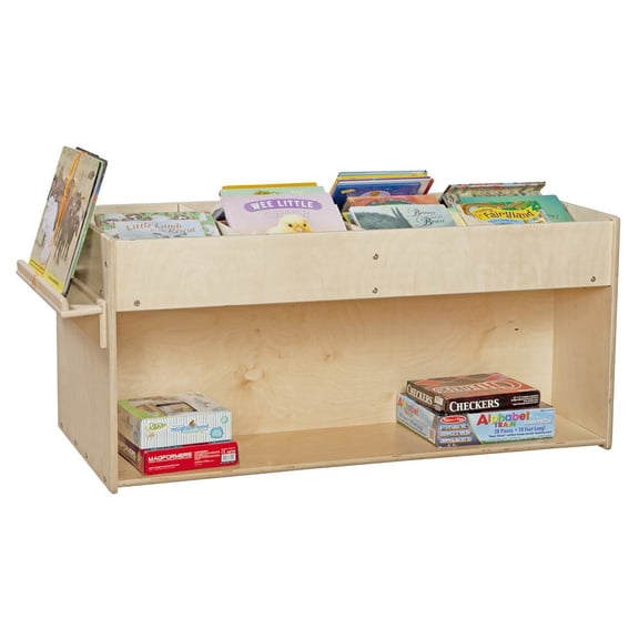 Mobile Book Organizer with Side Easels (Ready to Assemble)
