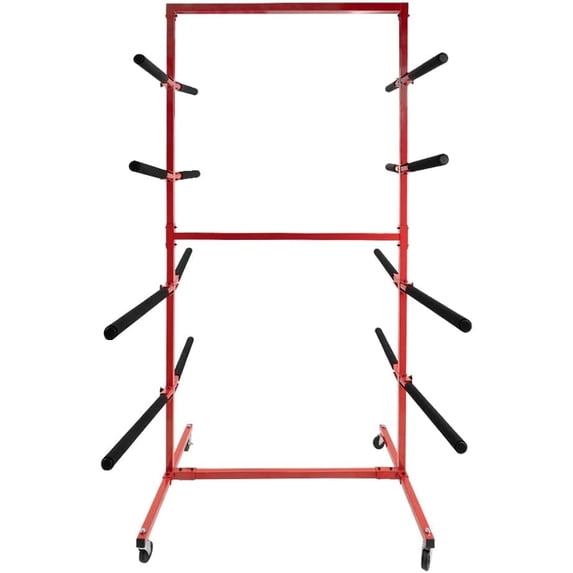Storage Rack Bomper Yeeoy Mobile Bumper Storage Rack, Heavy Duty Utility Double Sided ...