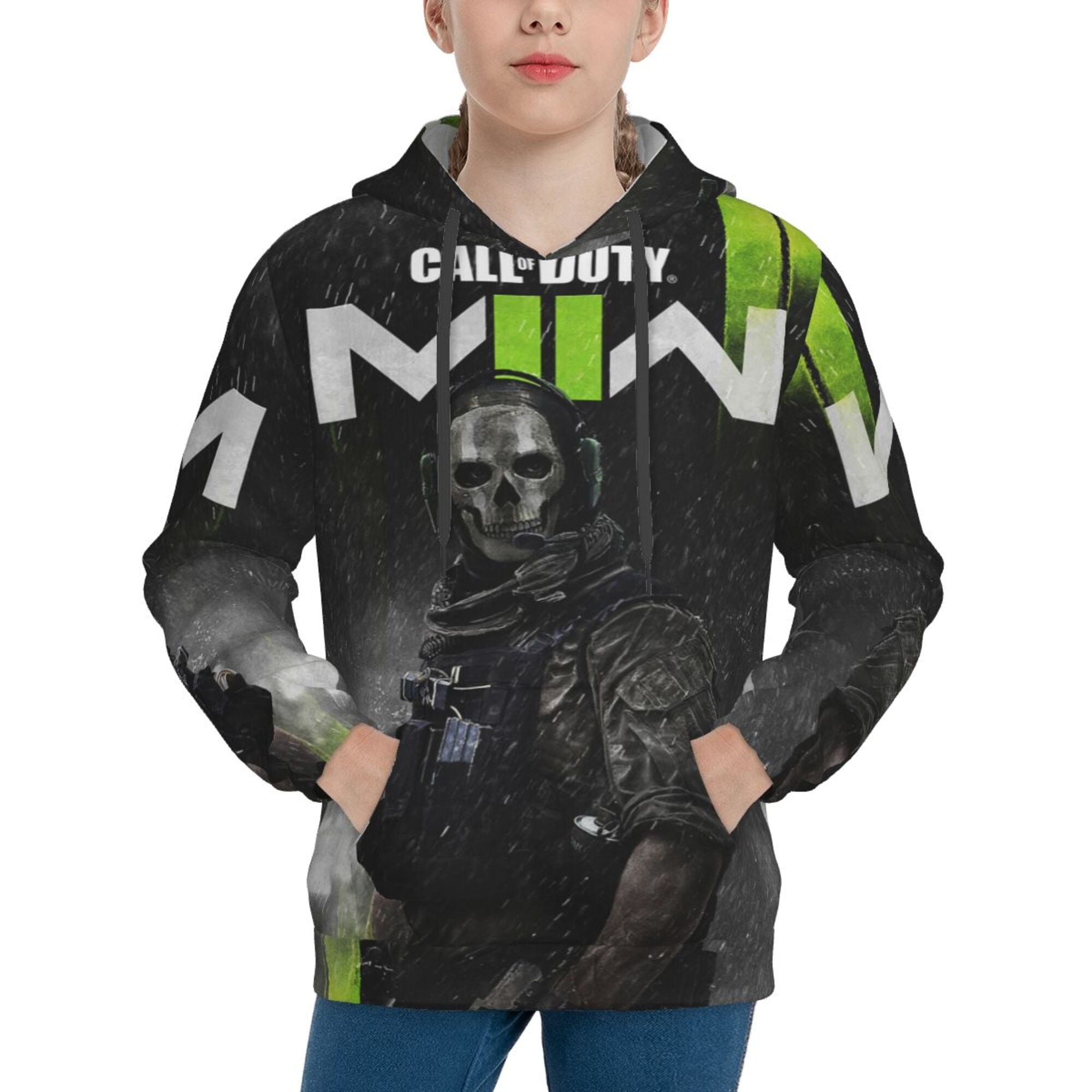 Mobile Call of Duty Ghost Hoodies Teen Sweatshirts Pullover Long