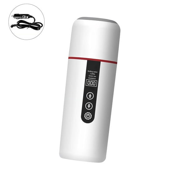 Mobile Car Kettle 12V 24V Compatible Rustless Travel Cup With Fast Heating For Coffee Tea And Outdoor Backpacking