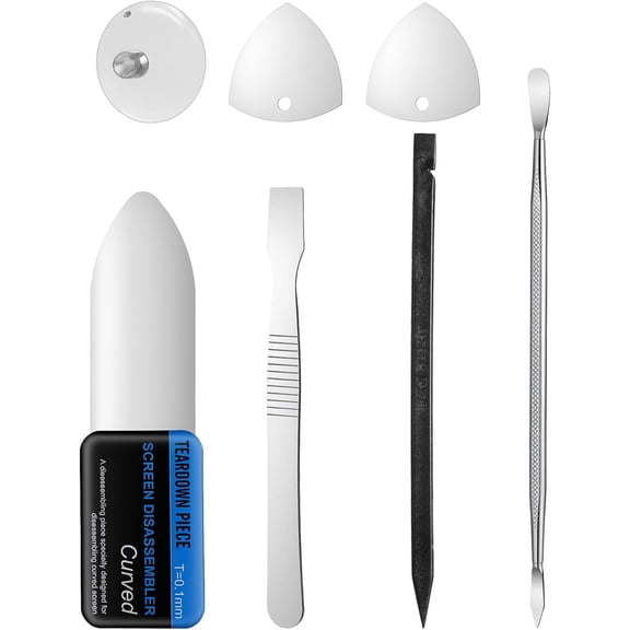 Mobile Cell Phone Repair Tools Kit, 7Pieces Metal Spudger Pry Tool Antistatic Spudger Plastic Metal Pry Opening Tool for Electronics Repair Smartphone Laptop Hand Open Replace Screen Battery