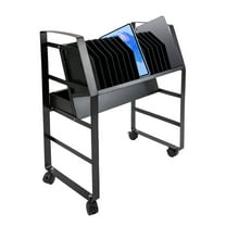 Reykilor Mobile Charging Cart, Open Charging Station for 16 Tablets, Laptops & Chromebooks | Includes 8-Outlet Power Strip with Surge Protection