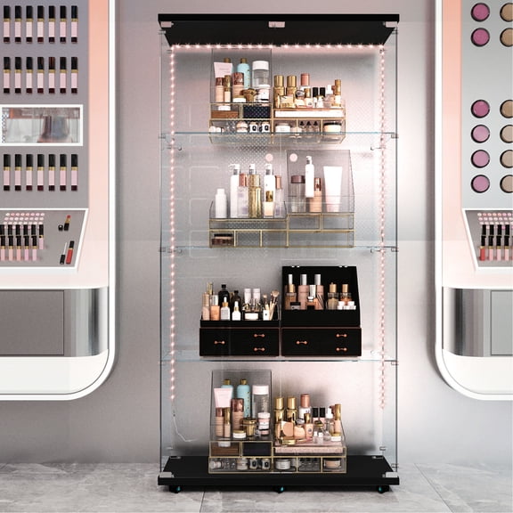 Mobile-Controlled Lighting Cabinet - Adds Mysterious Atmosphere in Bedroom