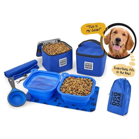 Mobile Dog Gear Dine Away Bag, Medium/Large, Blue