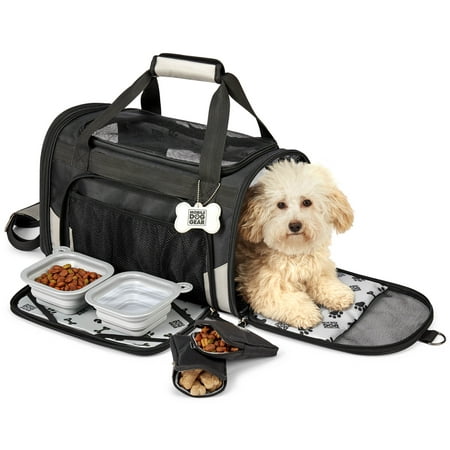 Mobile Dog Gear Pet Carrier Plus, 17"H, Black