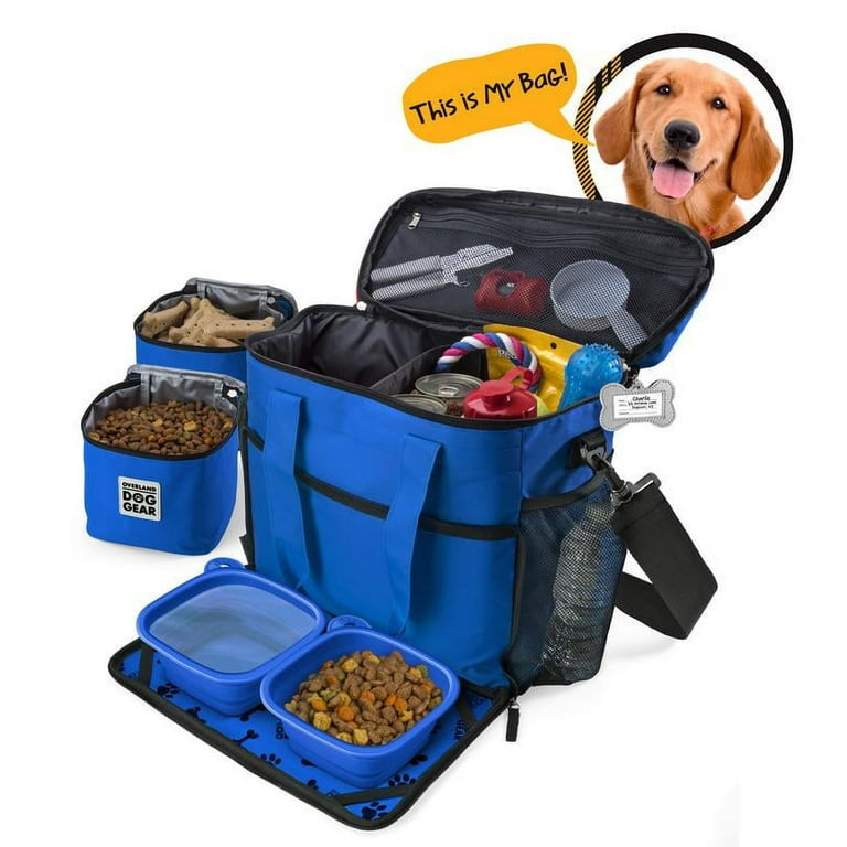 Mobile Dog Gear Blue Week Away Bag, Medium/Large