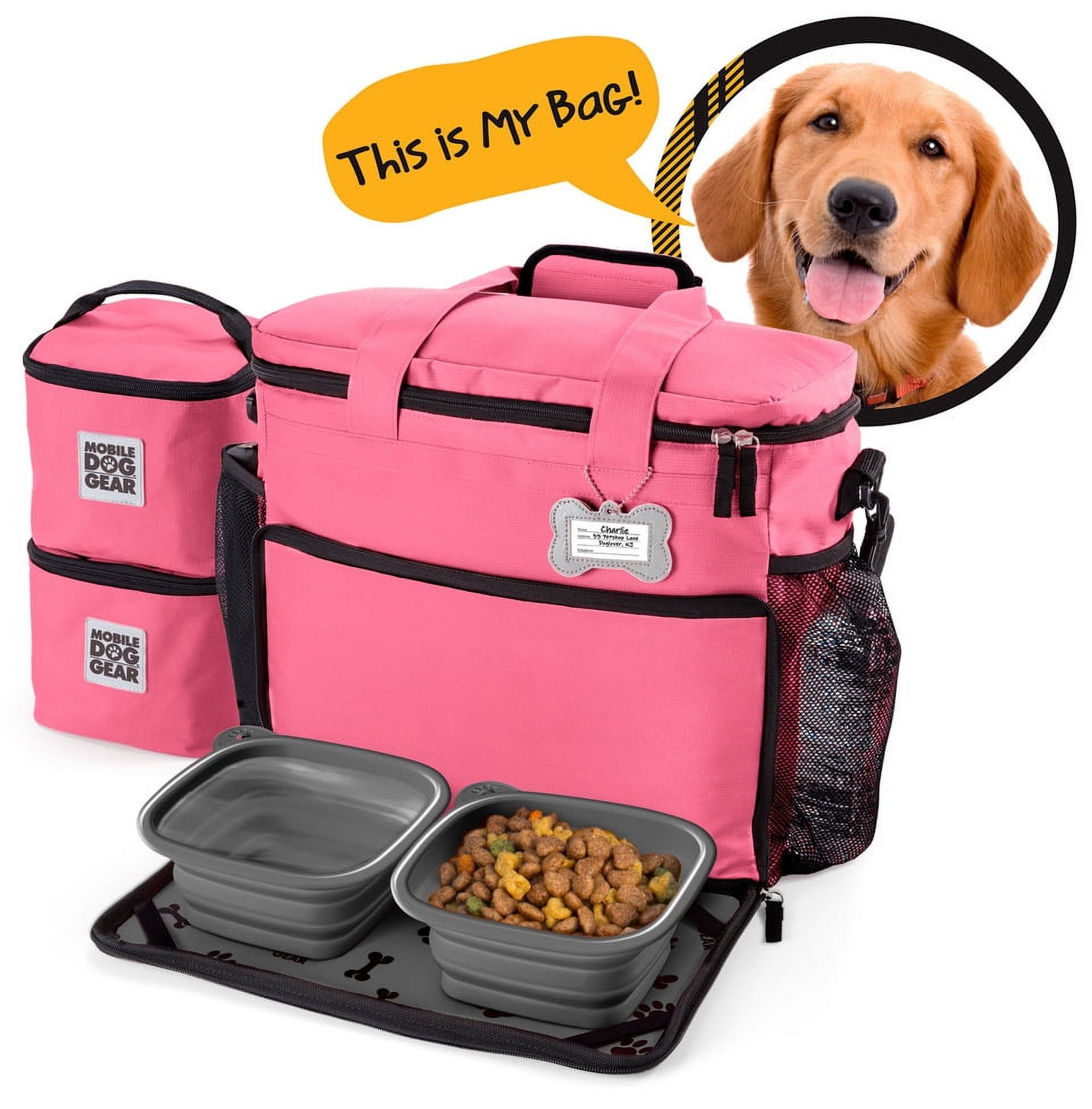 Mobile Dog Gear Week Away Bag Medium Large Pink