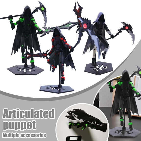 Mobile Doll Set, 3D Printed Titan Robot Mobile Doll, Posable Mobile Doll, Suitable for Collectors, Desktop Decoration