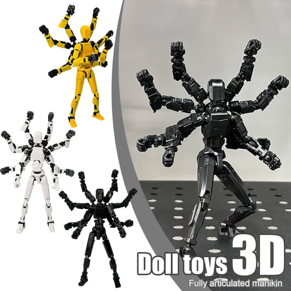 Mobile Doll Set, 3D Printed Titan Robot Mobile Doll, Posable Mobile Doll, Suitable for Collectors, Desktop Decoration