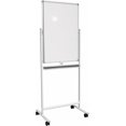 Mobile Dry Erase Board 24 x 36 inches, Double Sided Whiteboard