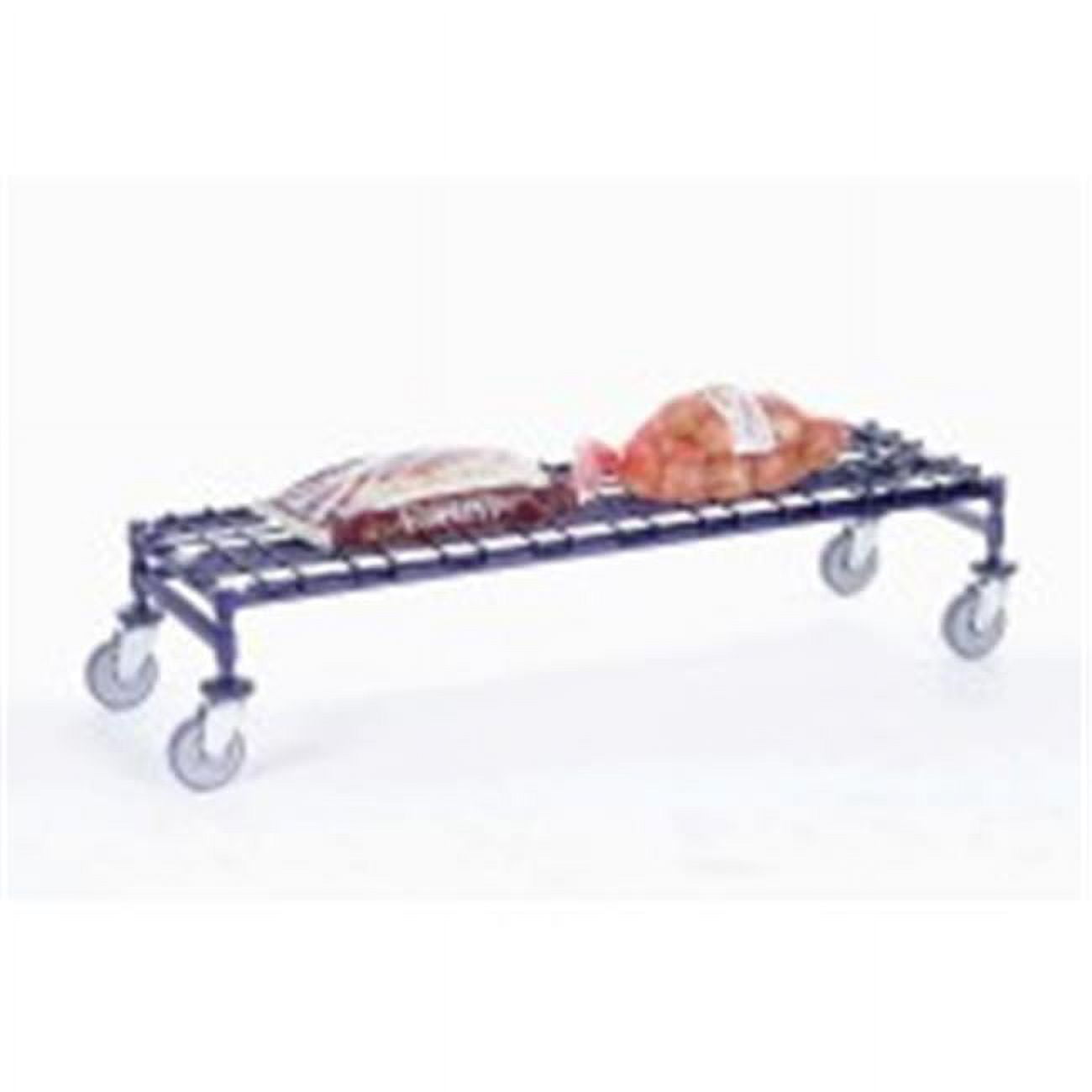 Mobile Dunnage Rack in Chrome Finish- Poly-Z-Brite - 24 x 30 x 12 in ...