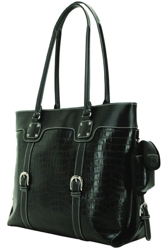 15.4" Women Sigmature Tote Bag, Black