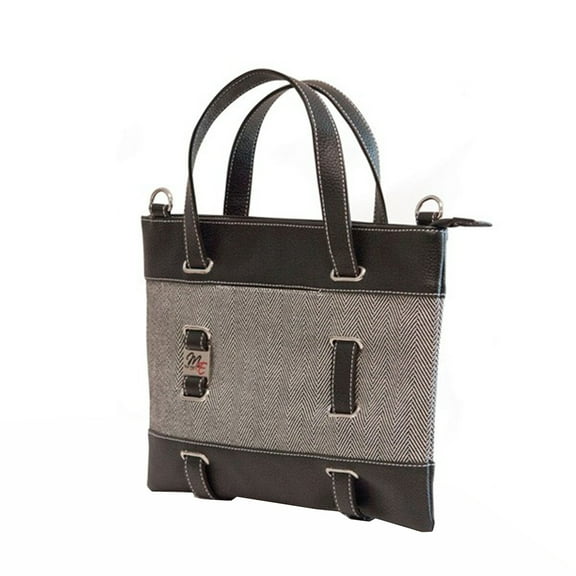 Mobile Edge Herringbone 11-inch Tablet Tote, Black/White