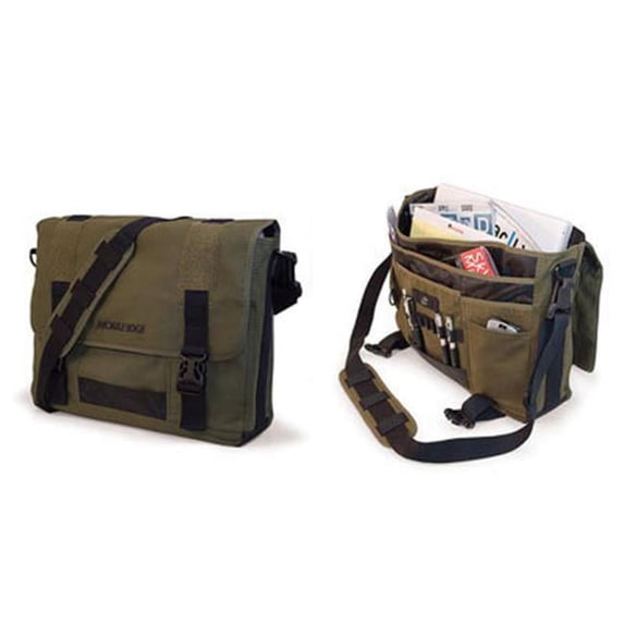 Mobile Edge MECME9 Eco-Friendly Canvas Messenger Bag - Green