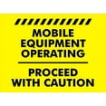thumbnail image 1 of Mobile Equipment Operating Sign - 8"x12" Rust-Free Aluminum Sign, Professional Graphics Easy to Mount Indoor Outdoor, 1 of 6