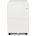 Mobile File 3Drawer Metal with Lock Key Sliding Drawer White