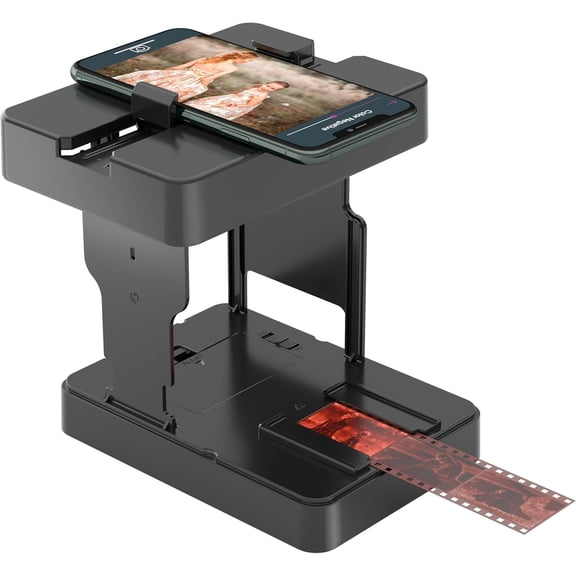 Mobile Film Scanner 35mm, Slide & Negative Scanner Slide Viewer Converts 35mm Slides & Negatives to Digital Photos