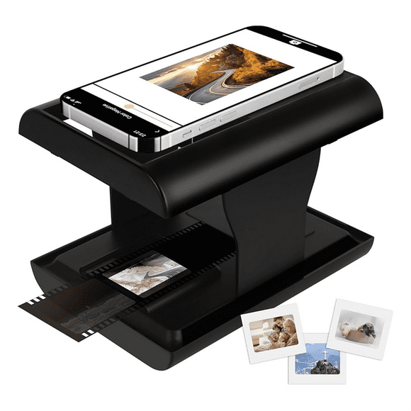 Mobile Film and Slide Scanner, 35mm Negative Scanner with LED Backlight for OldFilm to JPG, Support Editing
