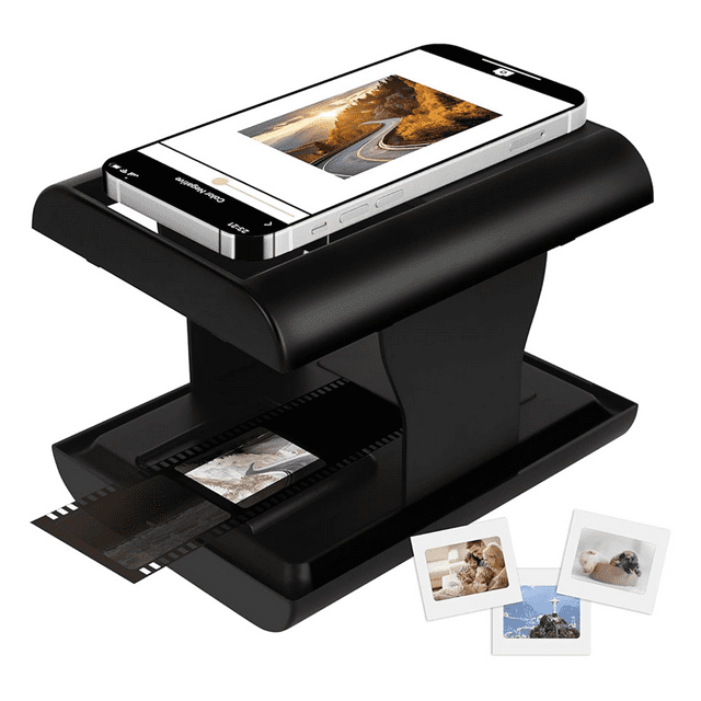 Mobile Film and Slide Scanner, 35mm Slide and Negative Scanner with LED