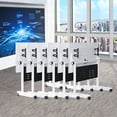 thumbnail image 1 of Mobile Flip-Top Folding Conference Table with Locking Wheels, Heavy Duty Modular Training Table for Office, Classroom, Meeting Room, Space Saving Modern Desk, 1 of 7