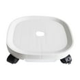 thumbnail image 1 of Mobile Flower Pot Tray with Wheels and Pull-Out Drain | Rolling Plants Caddy with Brakes | Heavy-Duty Plastic Plants Stand for Indoor & Outdoor Use | 22 Inch Round Planter Saucer with Casters, 1 of 5