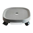 Mobile Flowerpot Tray with Wheels, Resin Base for Plants, Water Storage