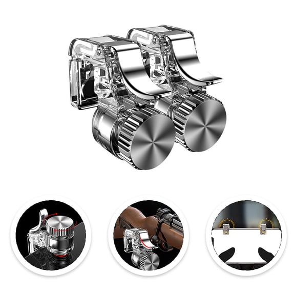 COMPUKAS Gaming Sessions Mobile Game Assist Button Rectangular Shape Precise Control Non Slip Pads Compatible Controllers 1 Pair