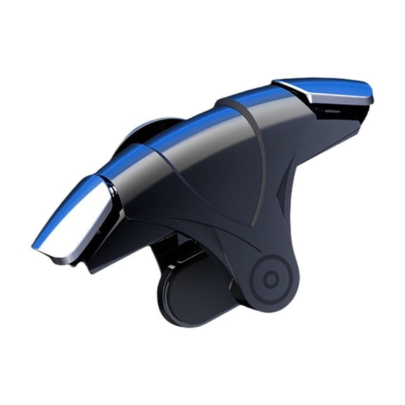 Mobile Gaming Controller - 6-Finger Aim/Fire-Buttons Joysticks - Clip-On Phone Gamepad for FPSGames