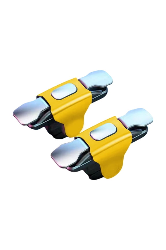 Mobile Gaming Controller - 6-Finger Aim/Fire-Buttons Joysticks - Clip-On Phone Gamepad for FPSGames