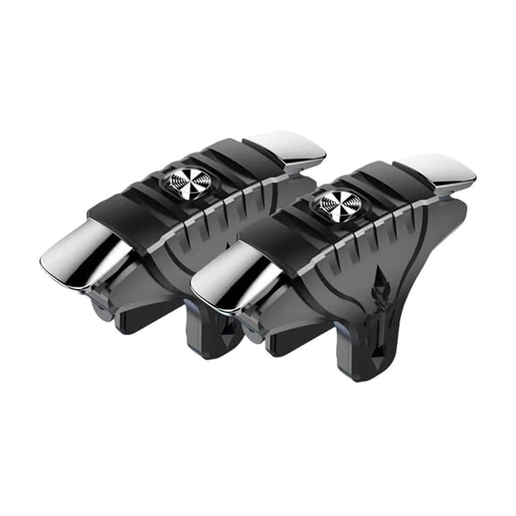 Mobile Gaming Controller - 6-Finger Aim/Fire-Buttons Joysticks - Clip-On Phone Gamepad for FPSGames