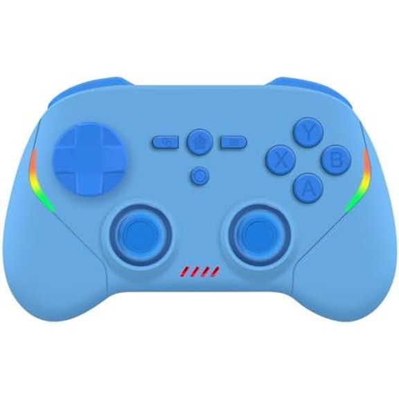 Mobile Gaming Controller, Controller for iPad/Tablet//Android// 2/Lite/OLED/PC, Handheld Gamepad with Hall Effect Joysticks/Triggers/6-Axis Gyro - Blue