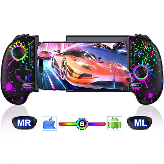 Mobile Use Controll Wotoroto Mobile Gaming Controller for iPhone/Android with Hall Effect ...