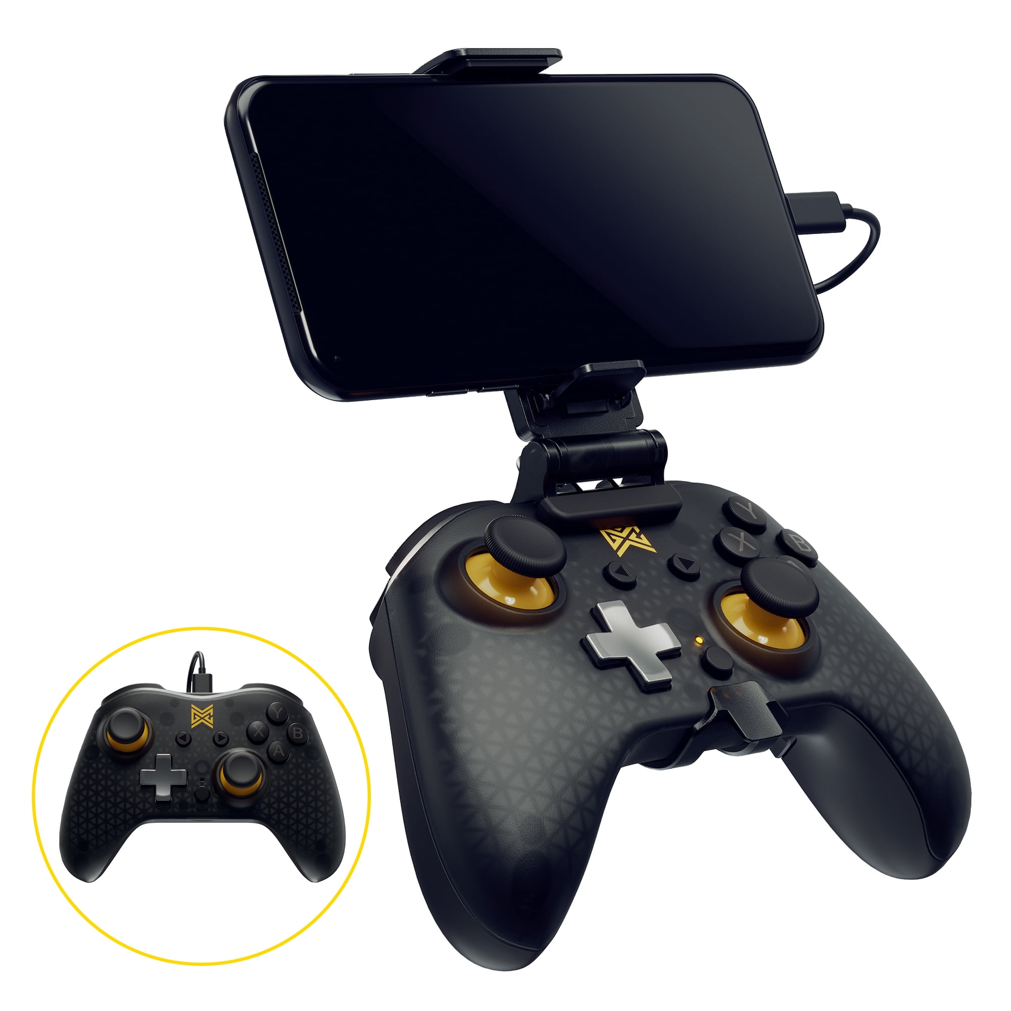 Mobile Gaming Corps - SCORPA Wired Video Game Controller with Phone Bracket  