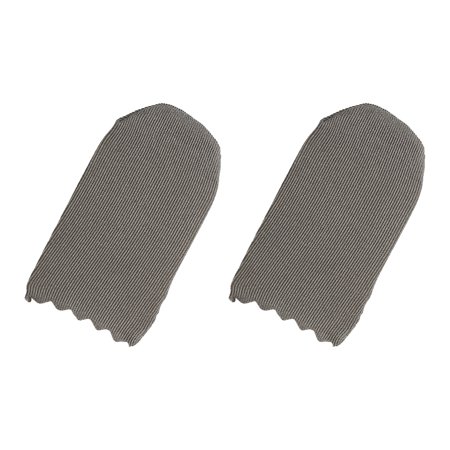 Mobile Gaming Finger Sleeve Controller Finger Thumb Sleeve, Silver Cloth Anti Sweat Breathable Grey, Pack of 2