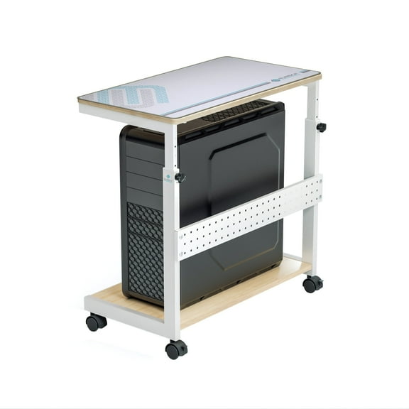 Mobile Height Adjustable CPU Cart, Maple