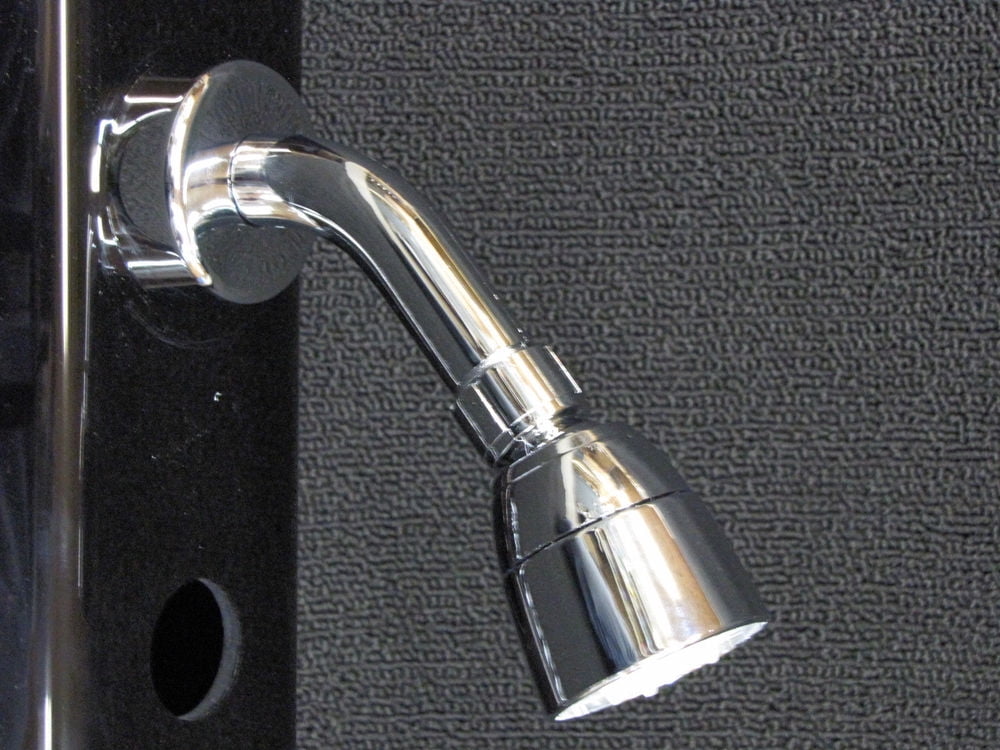 Mobile Home 1/2" Chrome Shower Head with Arm,  Flange & locking nut.