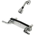 thumbnail image 1 of Mobile Home 8" Chrome Shower Faucet w/Lever Handles & Shower Head Kit, 1 of 4