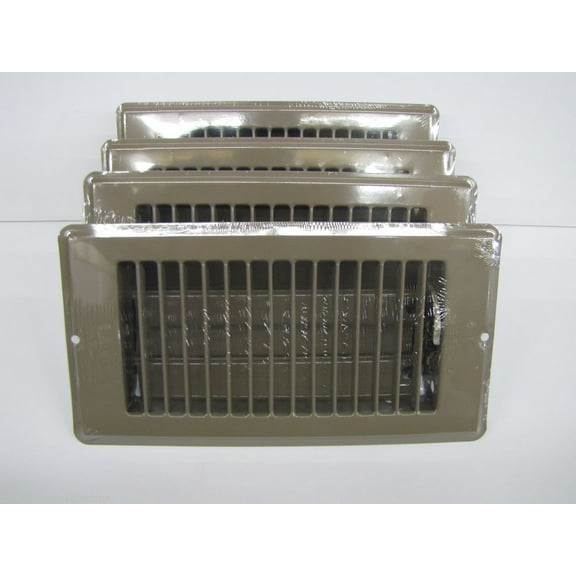 Mobile Home Brown Metal 4" x 10", RV Parts Floor Vent