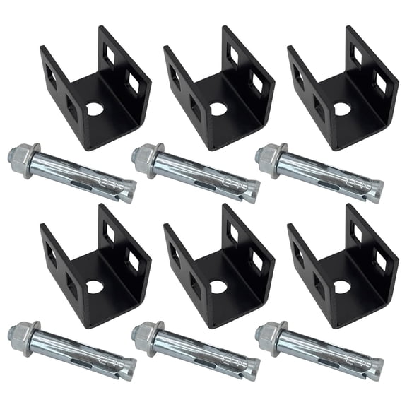 Mobile Home Concrete Slab Anchors with Expansion Bolt Set for Dry Concrete - Double Head Anchor (6 Pack)